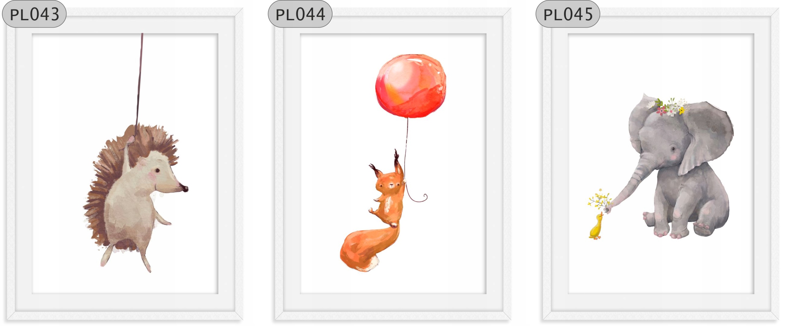 LISEK JEŻYK NAKLEJKI PLAKAT30x40 DO RAMKI A3 Płeć chłopcy