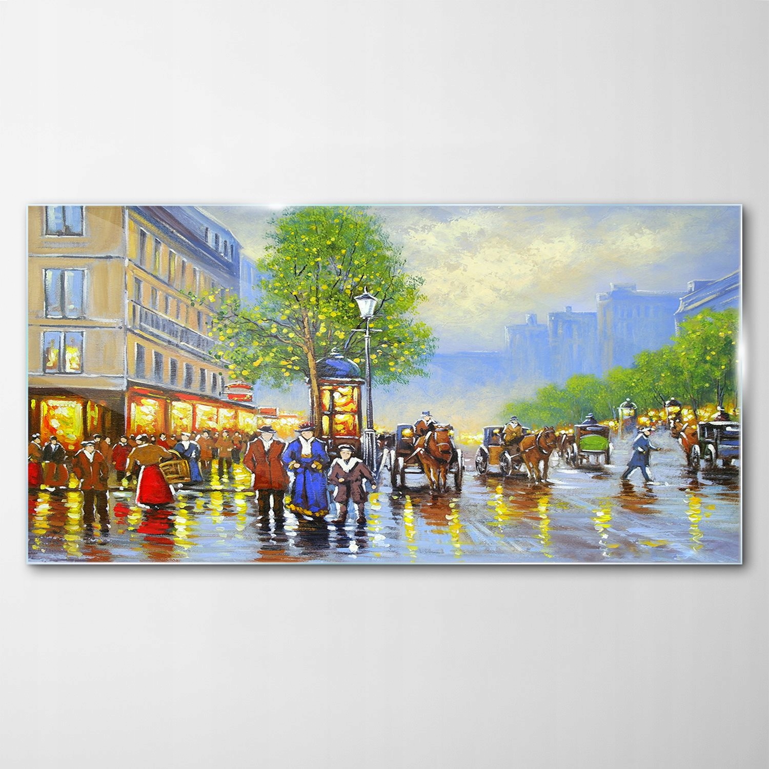 

Obraz Szklany Dekor Miasto Krajobraz Retro 100x50