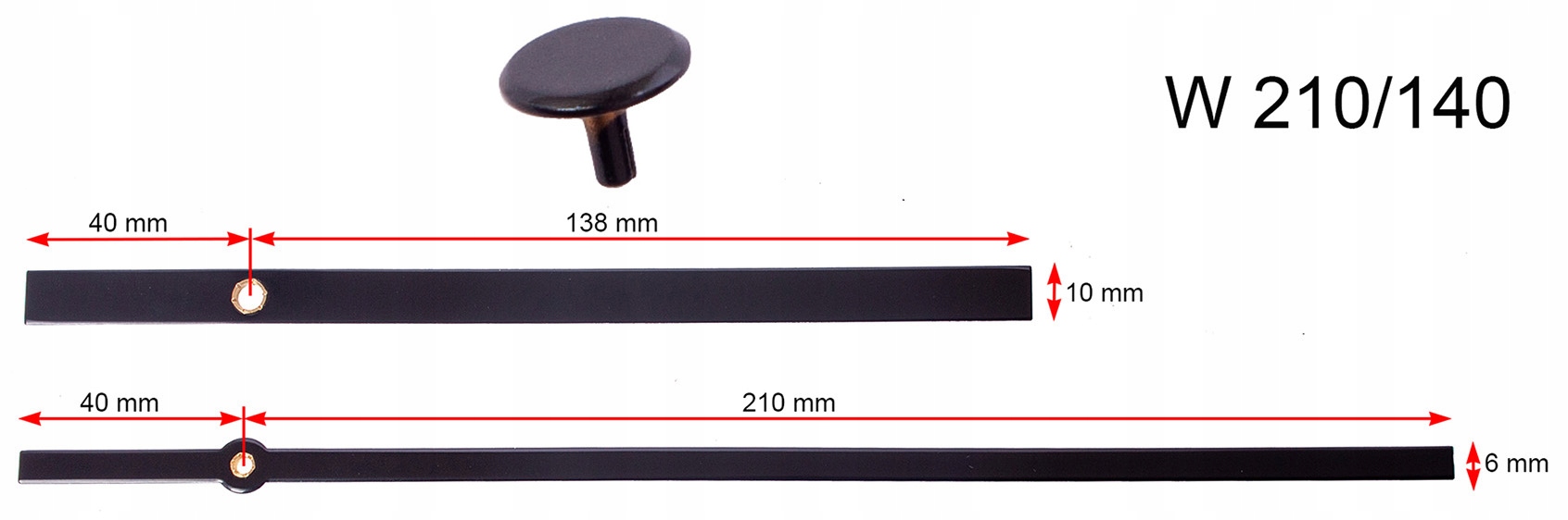 

Długie Wskazówki 21cm Do Zegara W210/140 Zaślepka