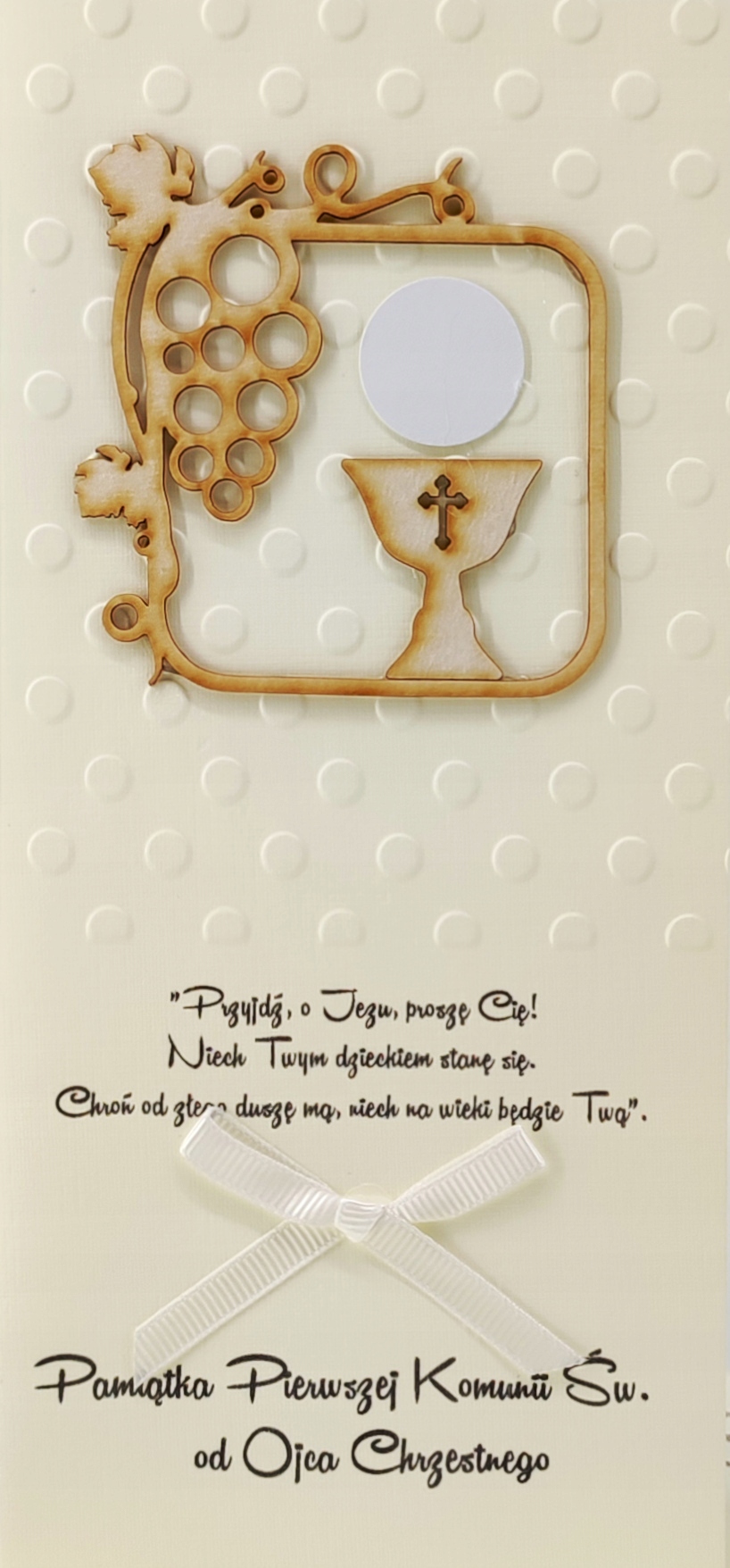 KARNET 139b - Pamiątka I Komunii Świętej od Ojca..