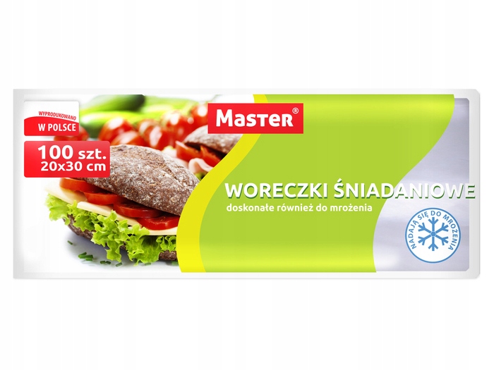 

Master Woreczki Śniadaniowe ekstramocne 20x30cm
