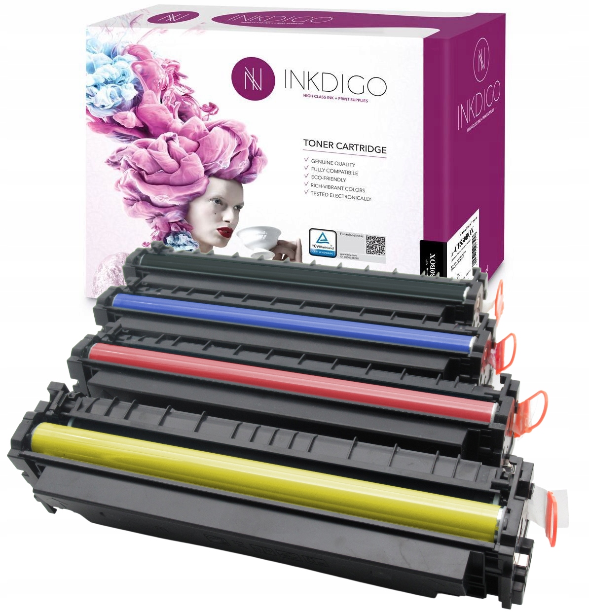 

4x Toner Inkdigo Hp 415X W2030X Zestaw Cmyk