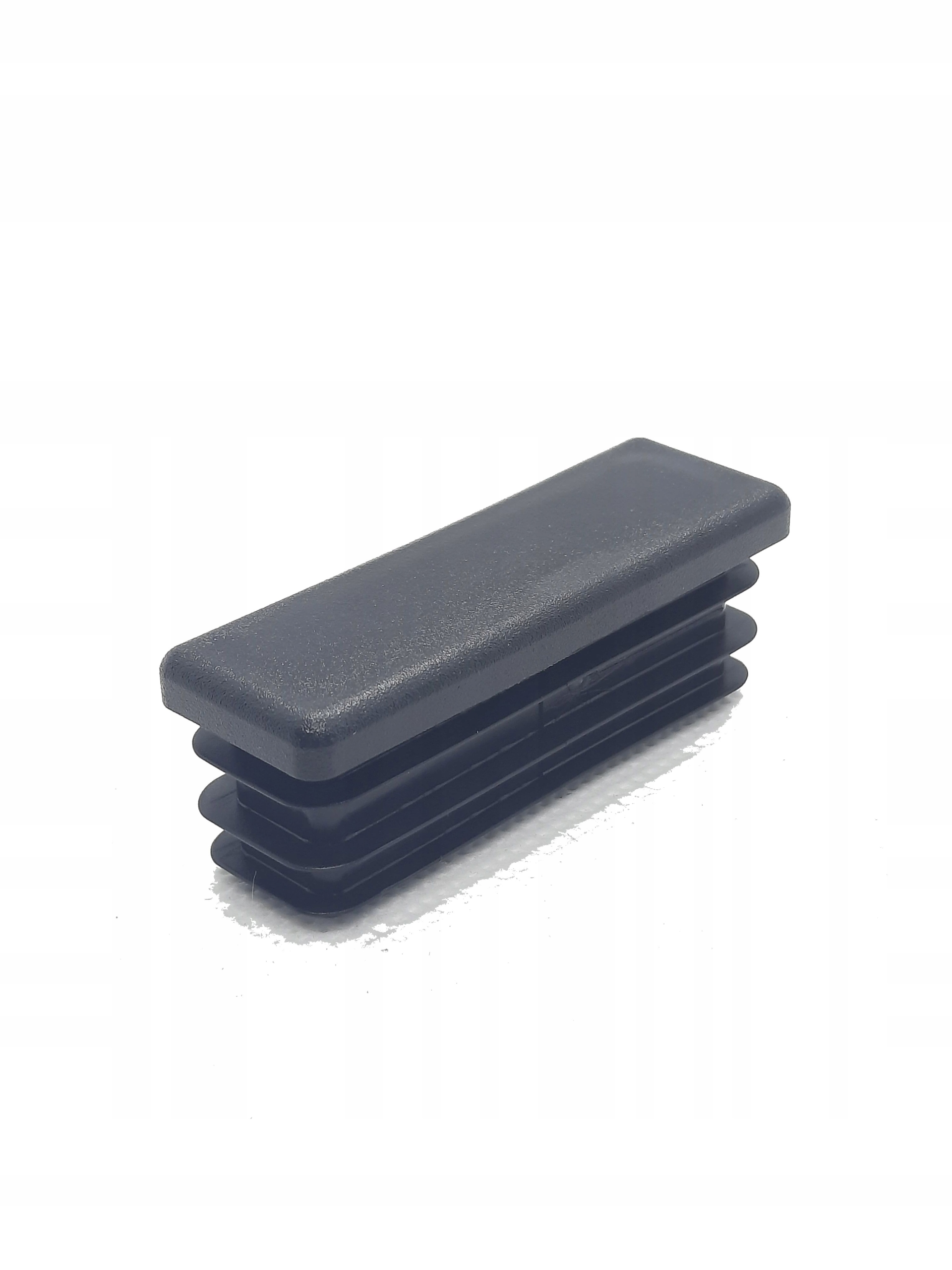

20 Szt Zaślepka prostokątna czarna 40x20mm