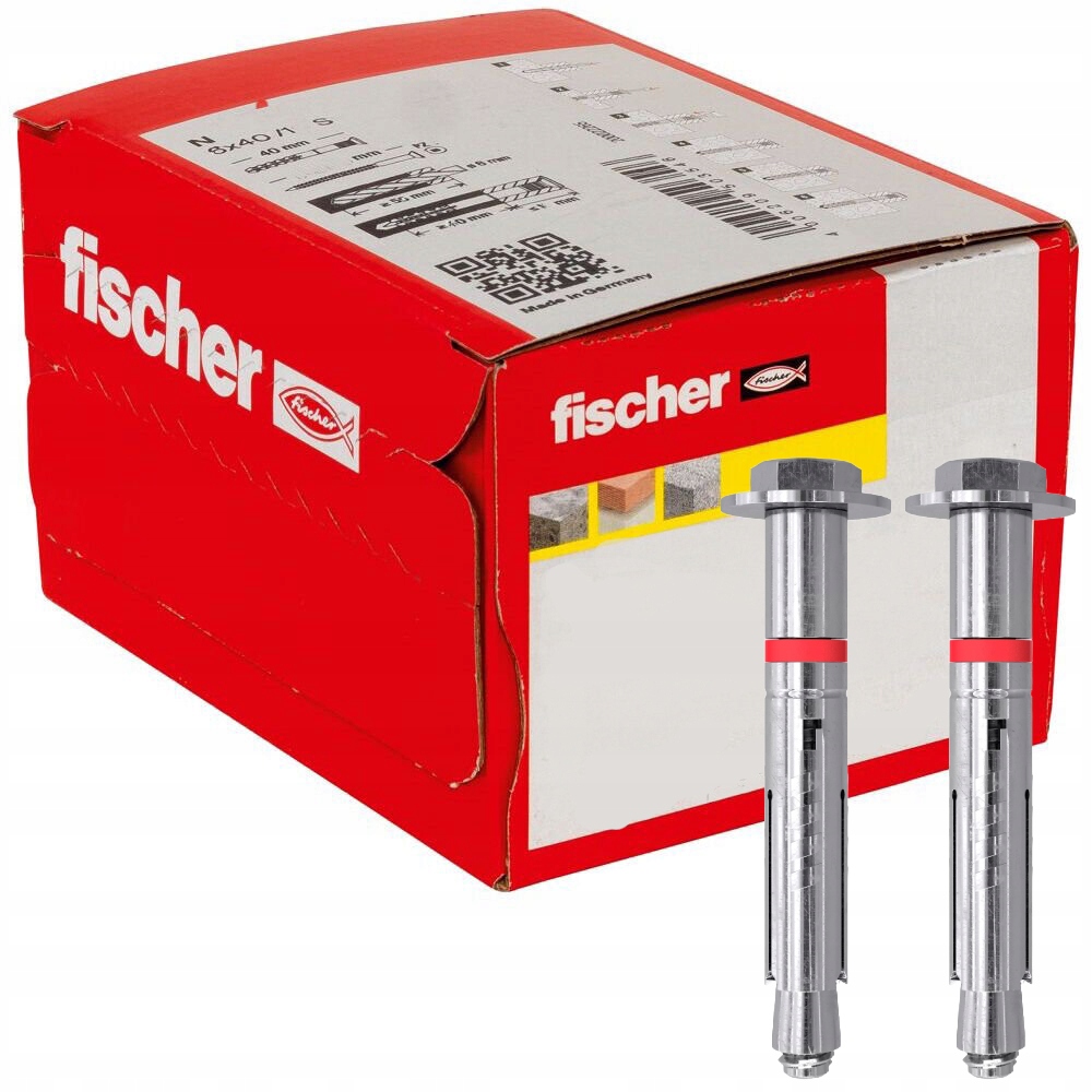 Fischer Kotva pro vysoké zatížení Ta M T/25 S pro průchozí insta. 25 Ks