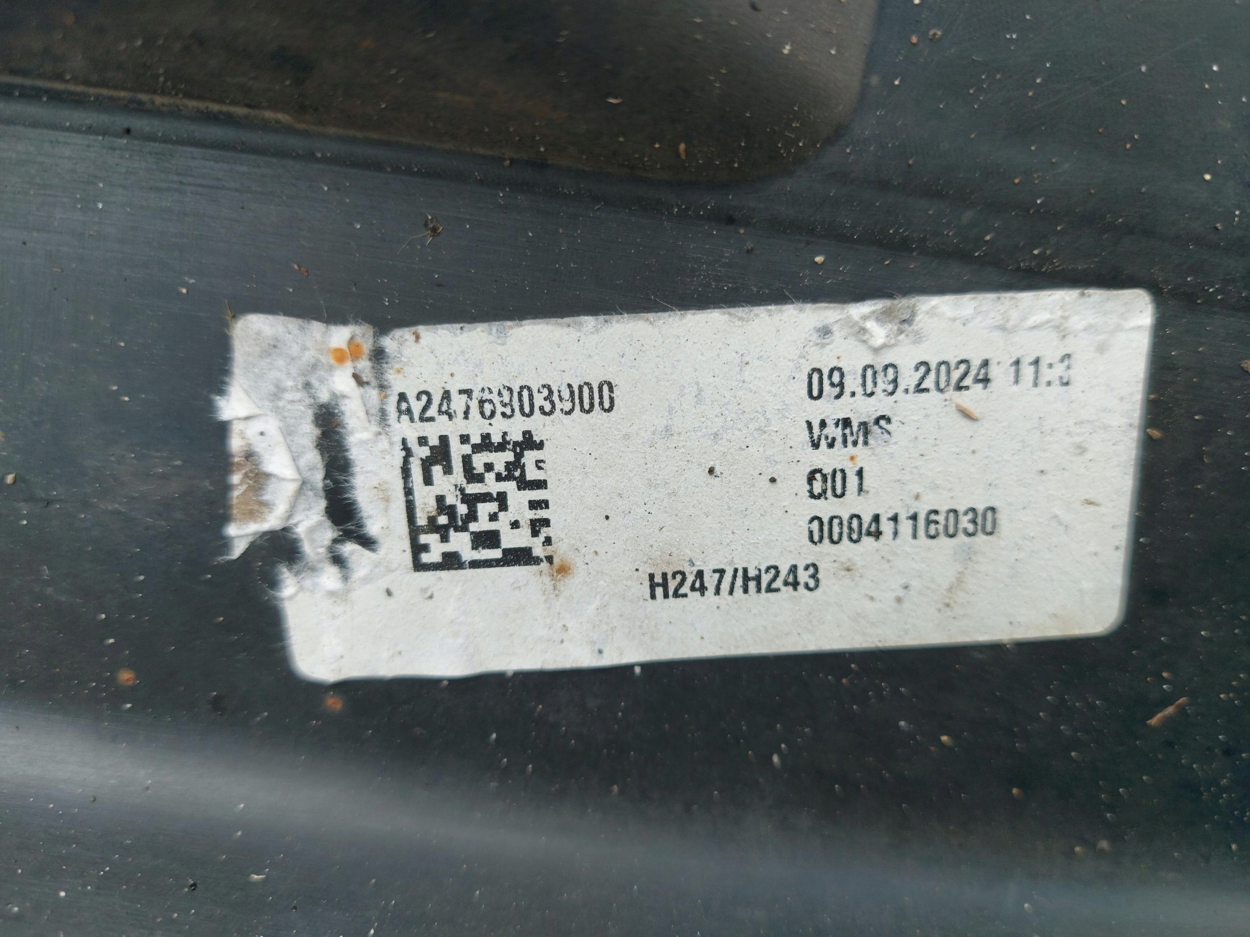 Mercedes GLA 250e LIFT II H247 moulding threshold right A2476903900