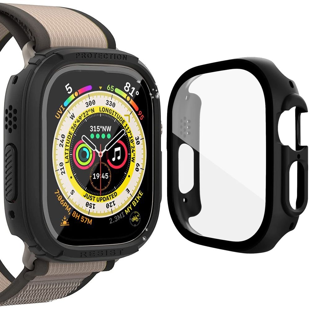 Etui Obudowa GLASS Case do Apple Watch Ultra 49mm Kolor czarny
