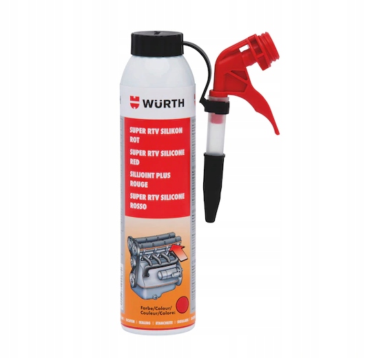 WURTH Silikon RTV SPECIAL CZERWONY 200ML