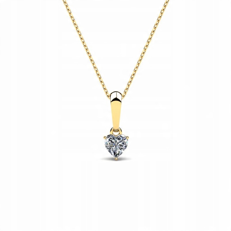 

Naszyjnik Złoty Serce Z Białym Topazem 0,25CT