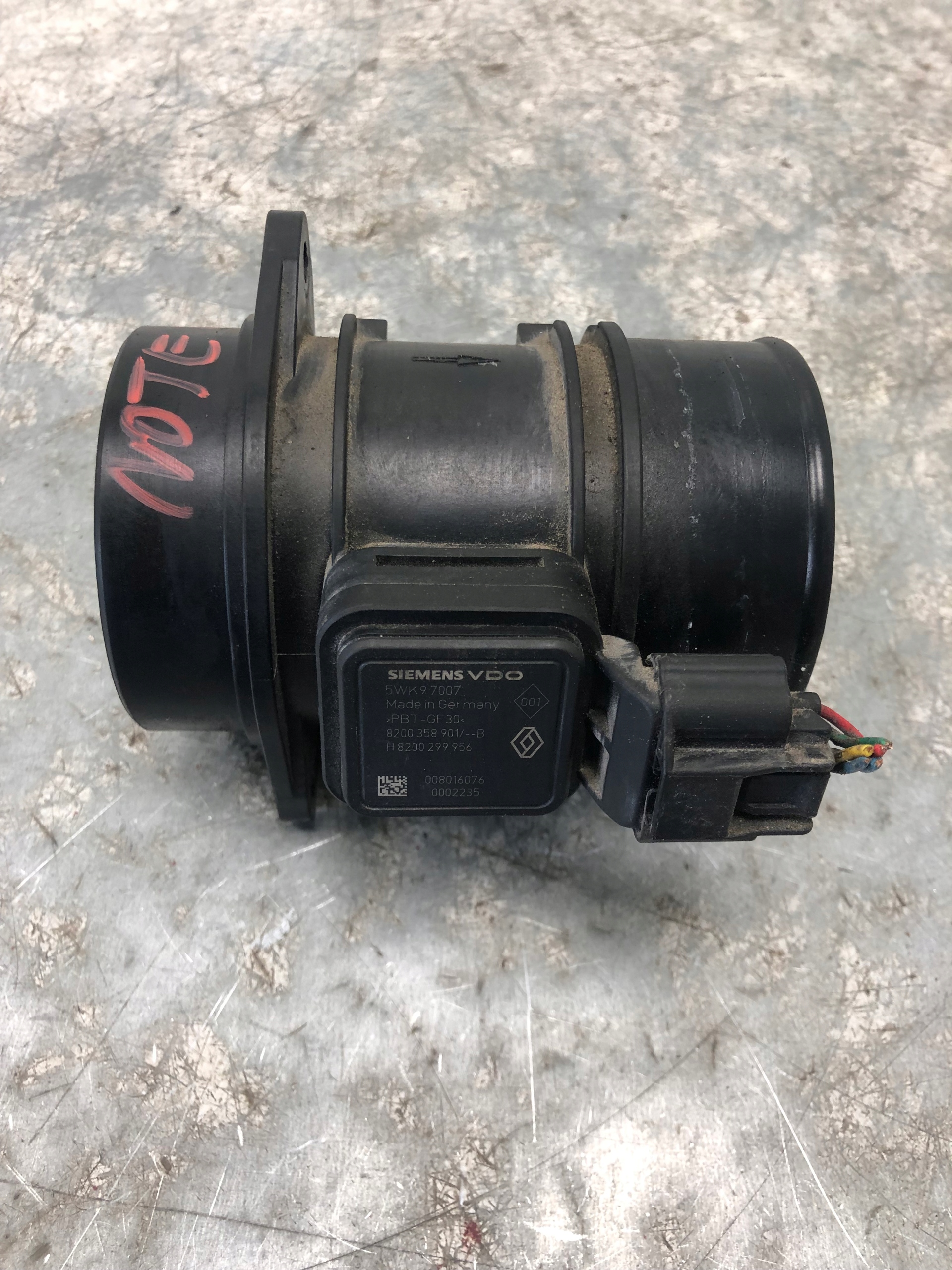 throttle flap NISSAN NOTE E11 8200358901