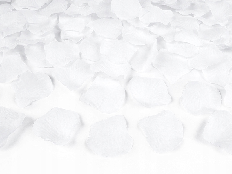 WYSTRZAŁOWE KONFETTI PŁATKI RÓŻ BIAŁE 60cm x4 EAN (GTIN) 5901157431271