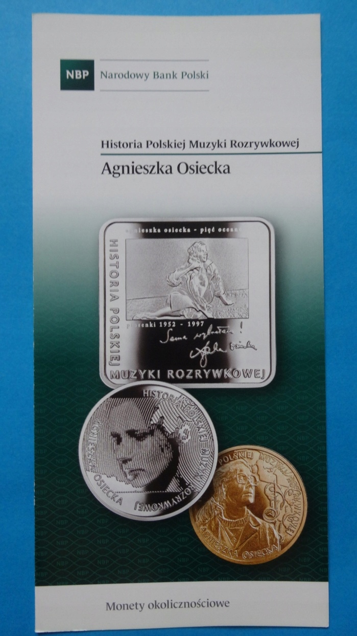 Folder 10 zł 2013,AGNIESZKA OSIECKA,stan I