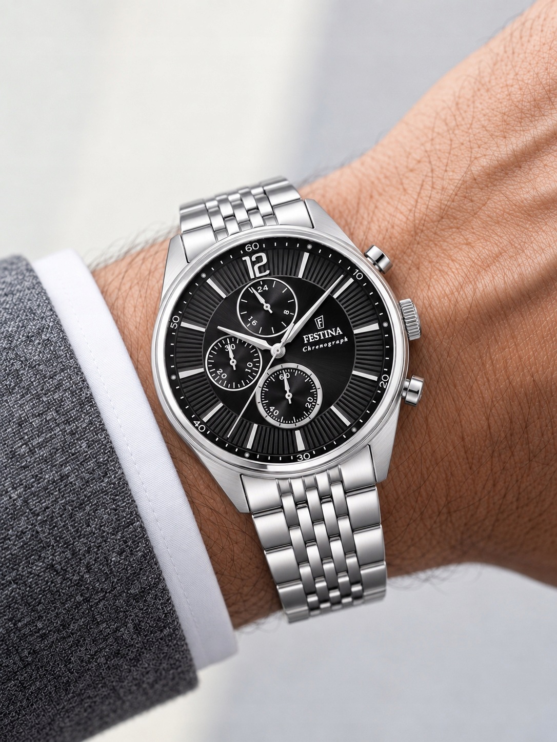 Pánské Hodinky Festina Timeless Chrono F20285/4 42,00 mm 5ATM