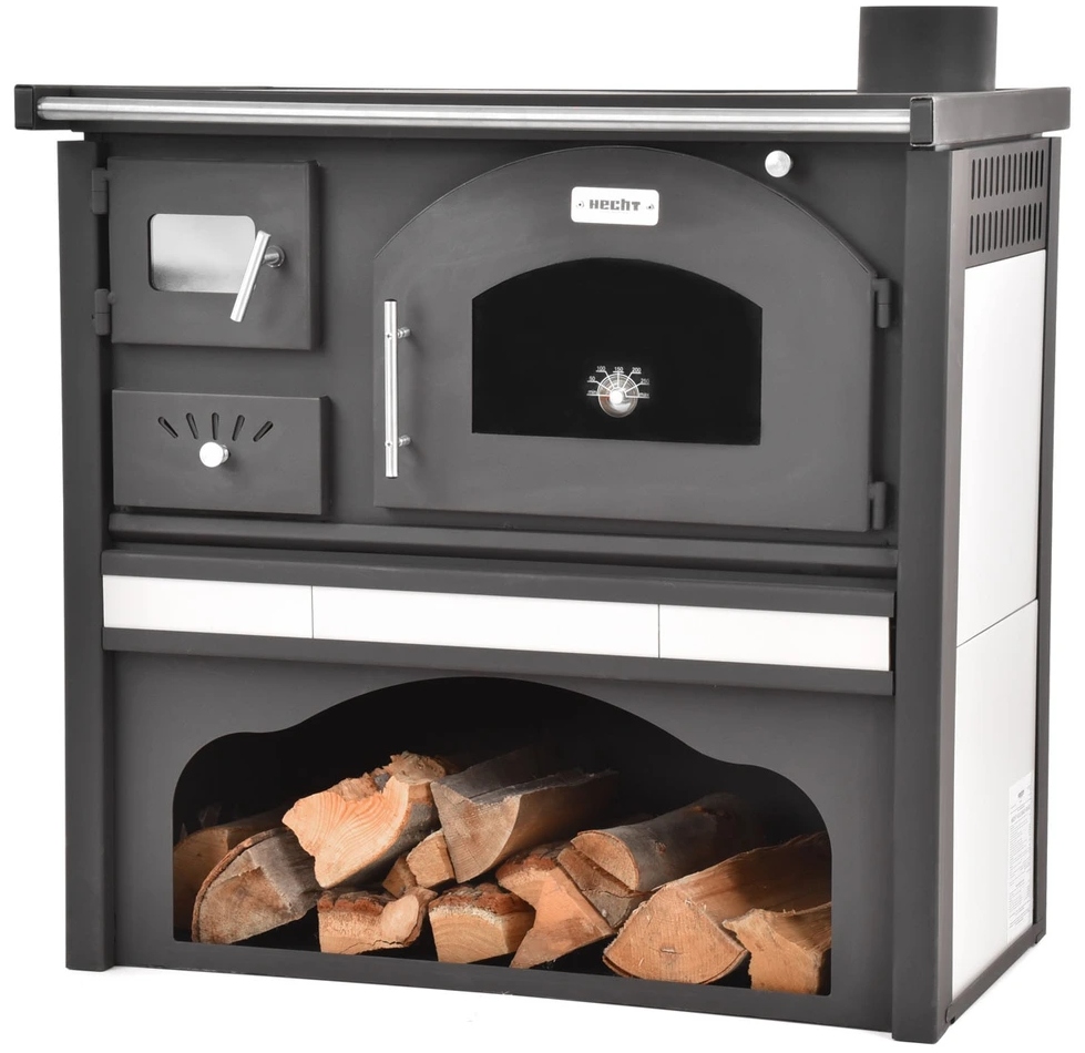 Kominek Z Piekarnikiem Hecht Vulcanus Beige Klasa A Moc 6kW Ekoprojekt