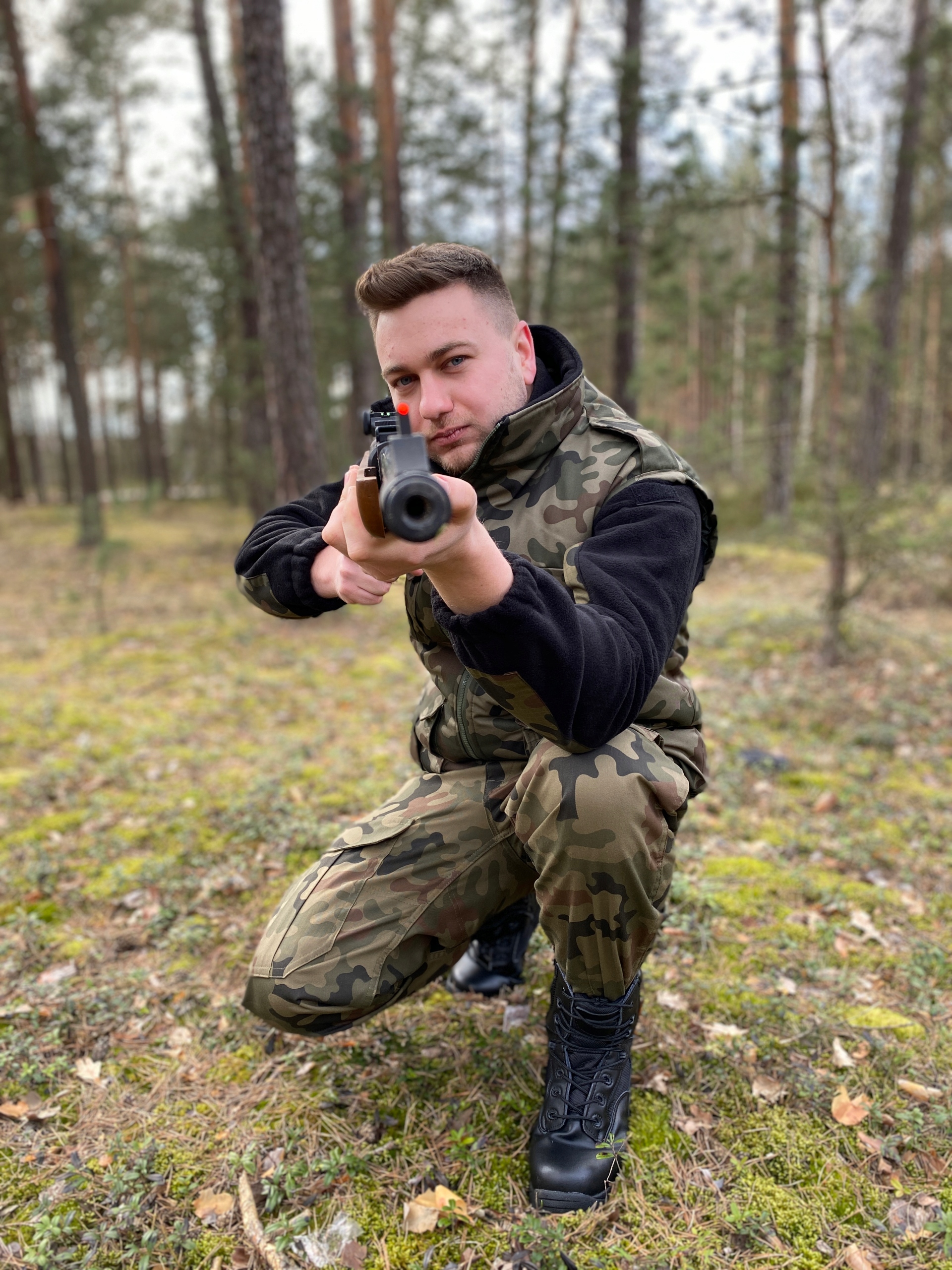 Spodnie Wojskowe Polskie bojówki z gumką GROM 3XL Fason bojówki