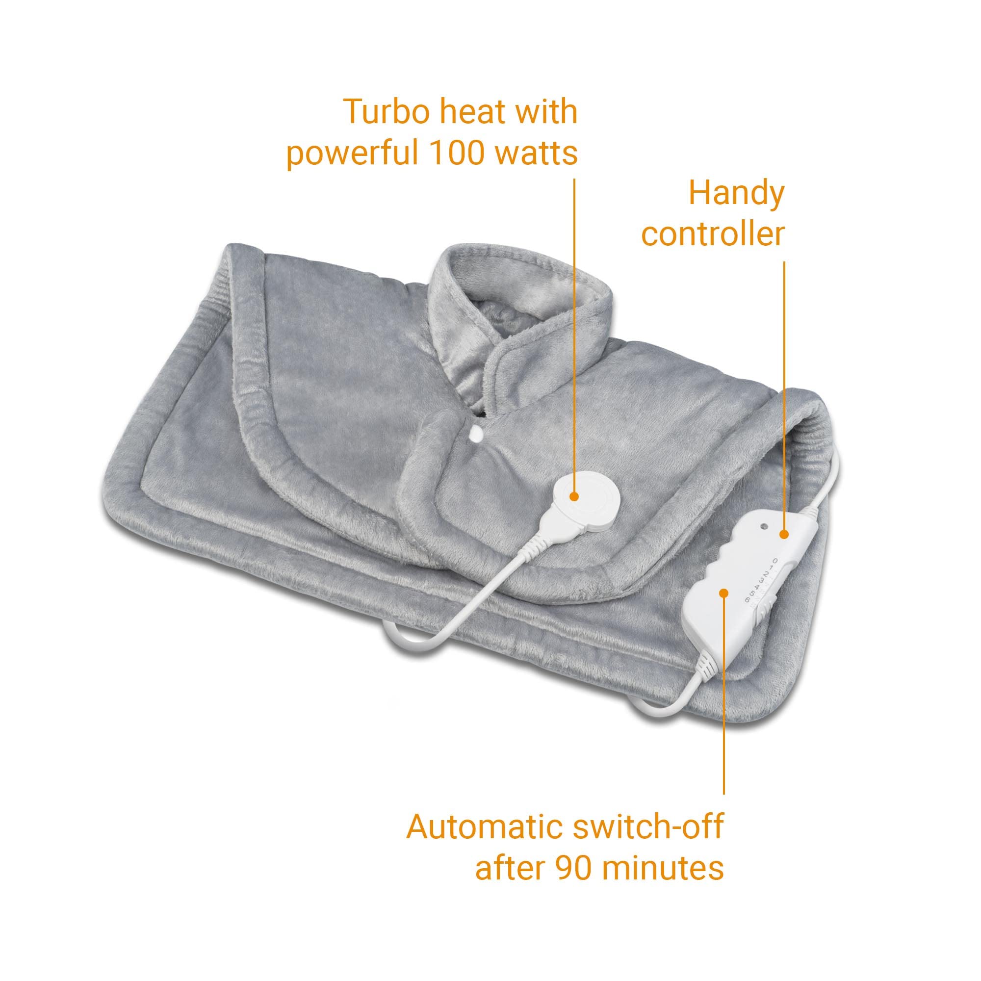 ЕЛЕКТРОЗІГРІВАЛЬНА НАКИДКА НА ПЛЕЧА, СІРА Марка Medisana