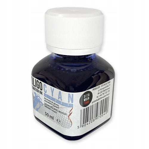 Atrament Loligo - 50 ml - SUBLIMACJA light-CYAN