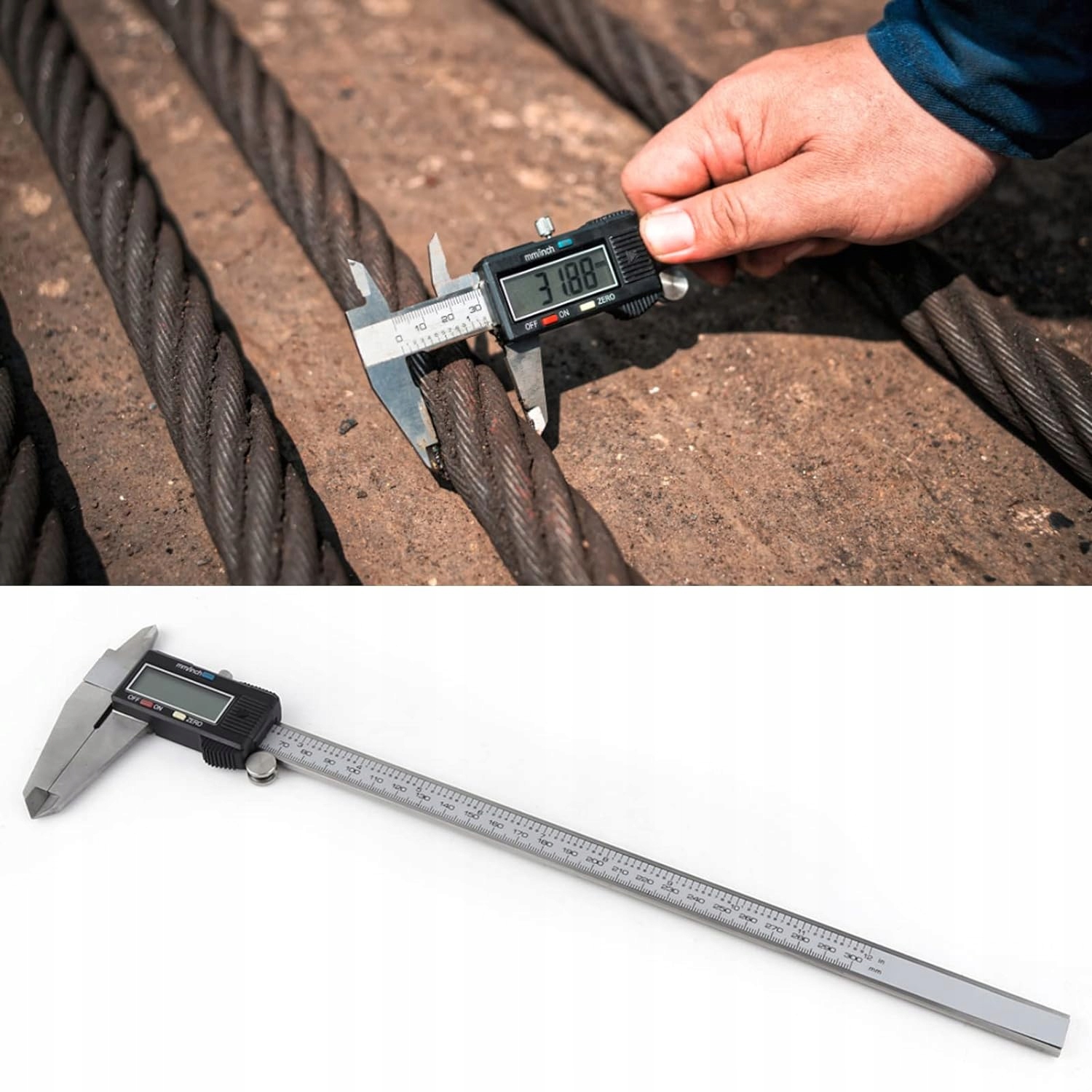 SUWMIARKA ELEKTRONICZNA CYFROWA 300MM METALOWA DOKŁADNA Rodzaj elektroniczna