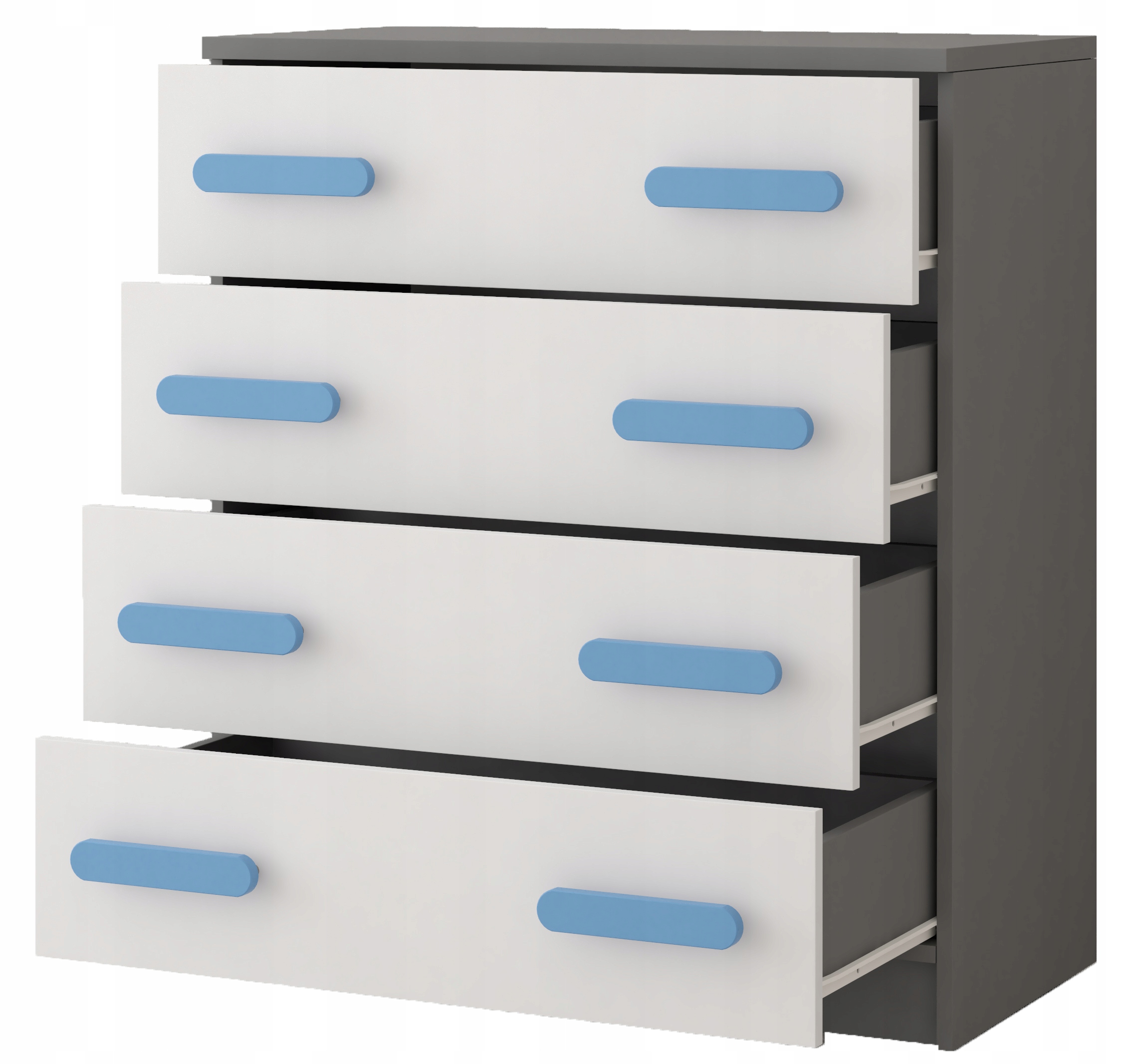 Meble Dziecięce Młodzieżowe SMYK Komoda 02 4S szuflady KOLORY PRODUCENT Kolekcja SMYK