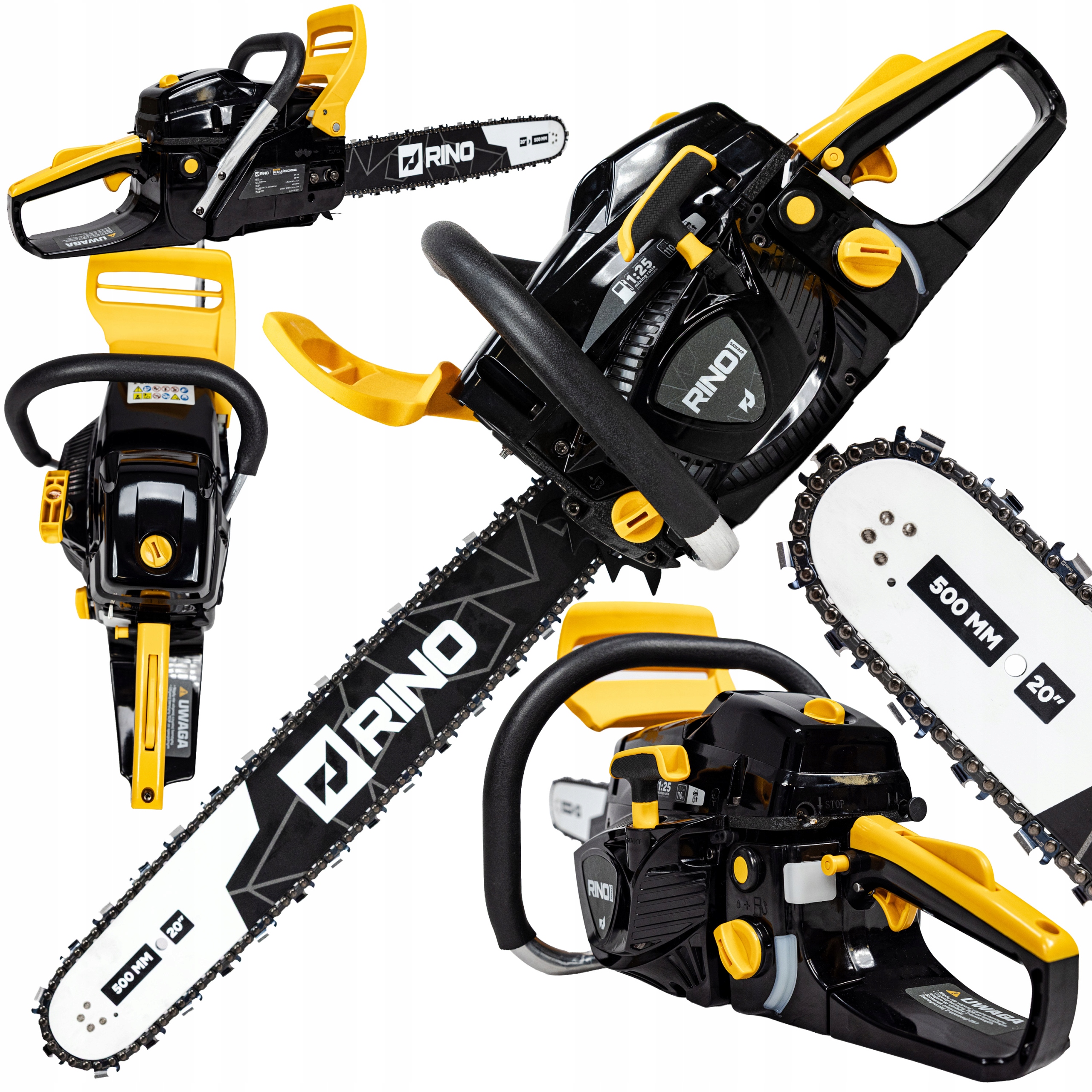 Benzínová Řetězová Pila Motorová 3,6KM 58CC Vodící Lišta 20" Rino