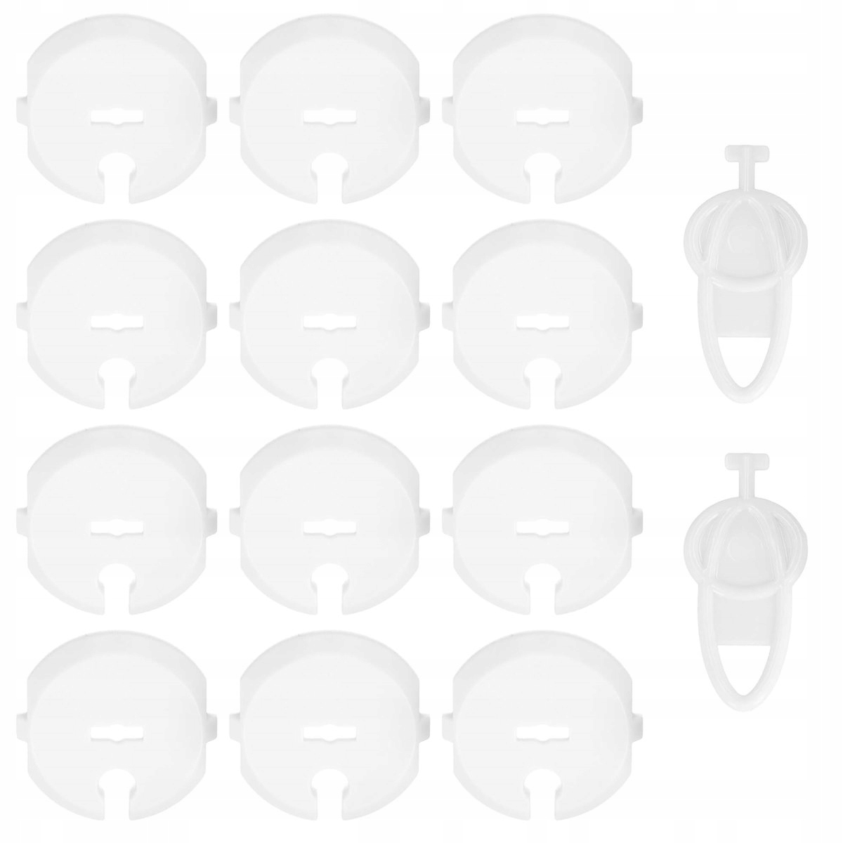 ZABEZPIECZENIA DO KONTAKTÓW GNIAZDEK ELEKTRYCZNYCH ZAŚLEPKI BIAŁE 12szt Marka Springos