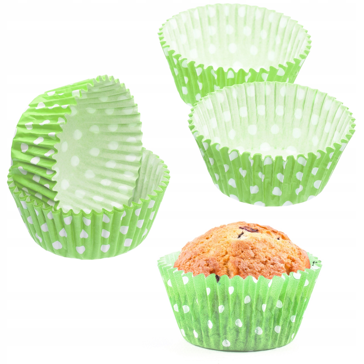 

80X Foremki Papierowe Babeczki Muffiny Papilotki
