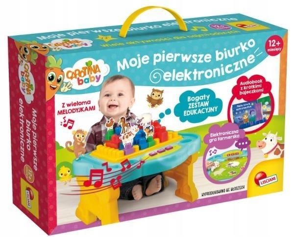 Carotina baby Moje pierwsze biurko elektroniczne Lisciani 76628 12m+