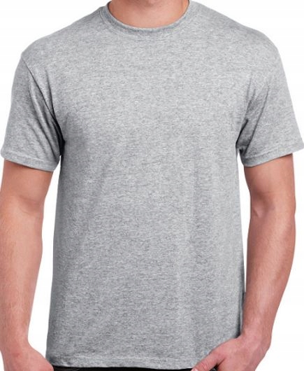 

T-shirt Męski Podkoszulek Szary Bawełna 100% r.L