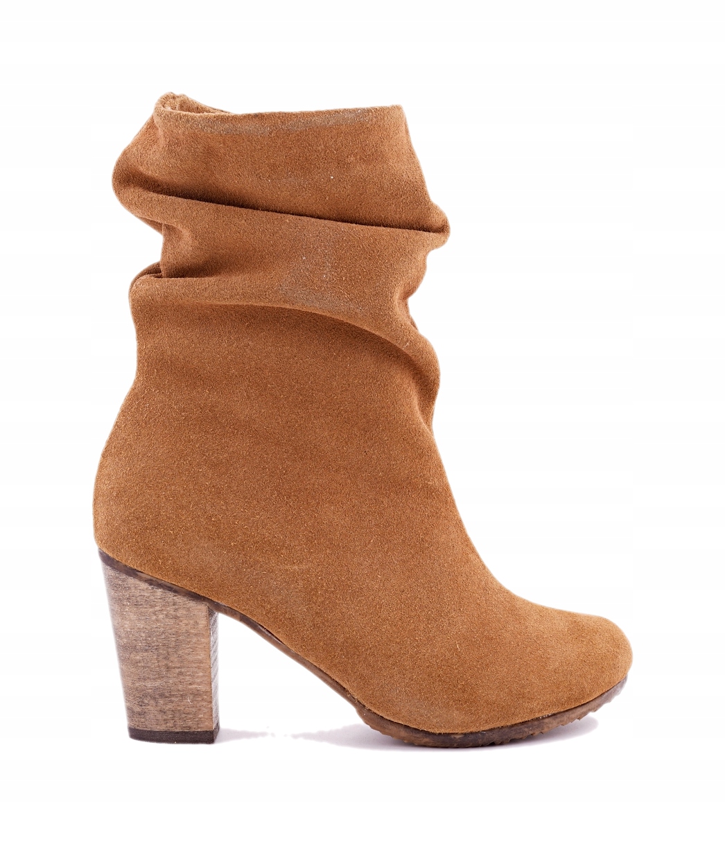 BOTKI 37 DAMSKIE OCIEPLANE SKÓRA NATURALNA BT2577