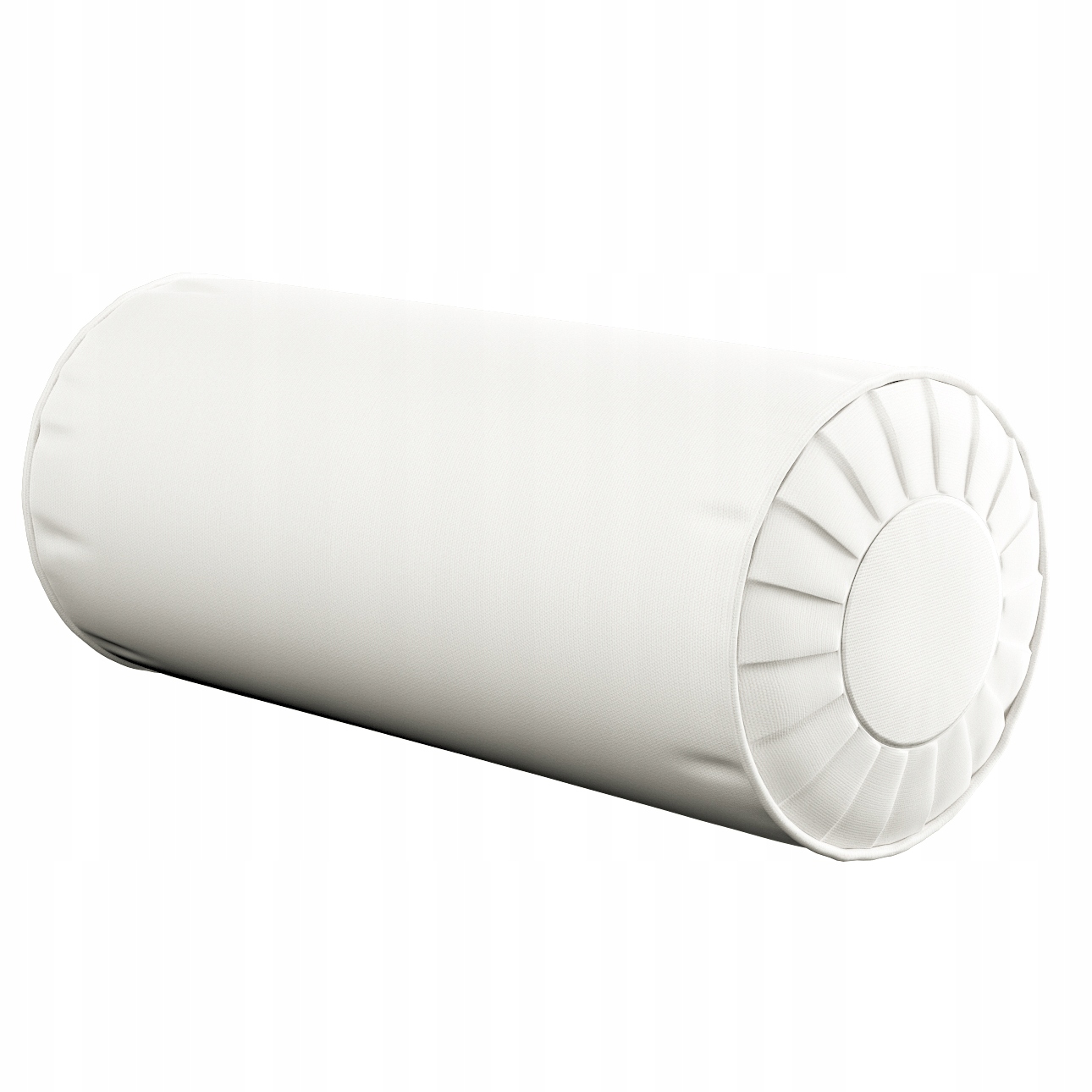 Polštář váleček s záložkami Ø20 x 50 cm bílý
