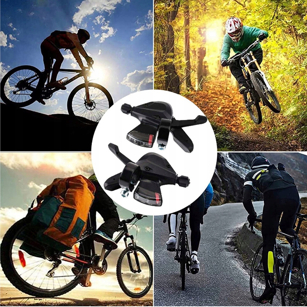 PRZERZUTKA KCIUKOWA ROWEROWA 1 PARA DŹWIGNIA ZMIANY 3 X 8 24 BIEGÓW Przeznaczenie przednie