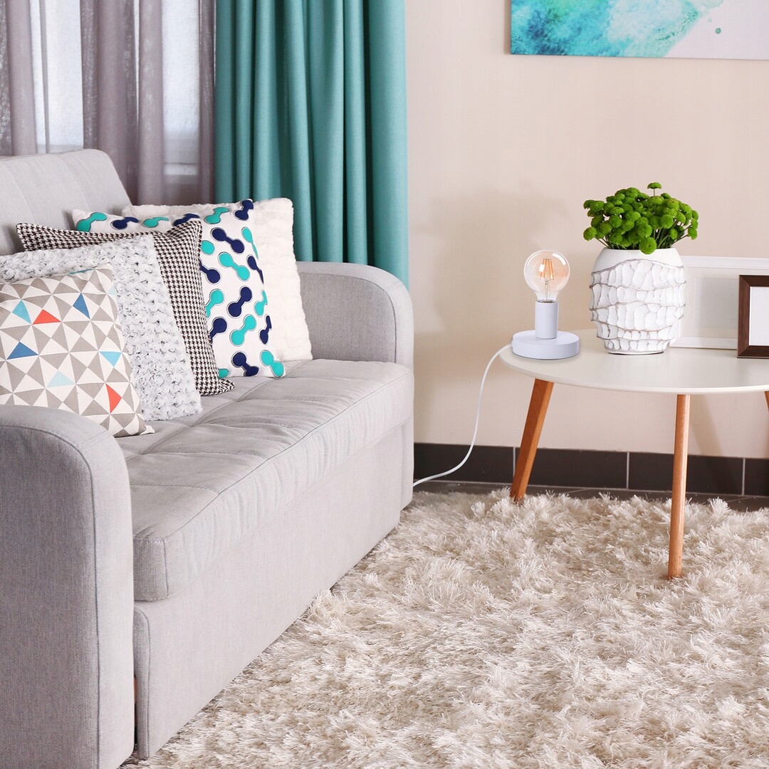 Lampka stołowa biurkowa Rabalux biała oprawa E27 Marka Rabalux