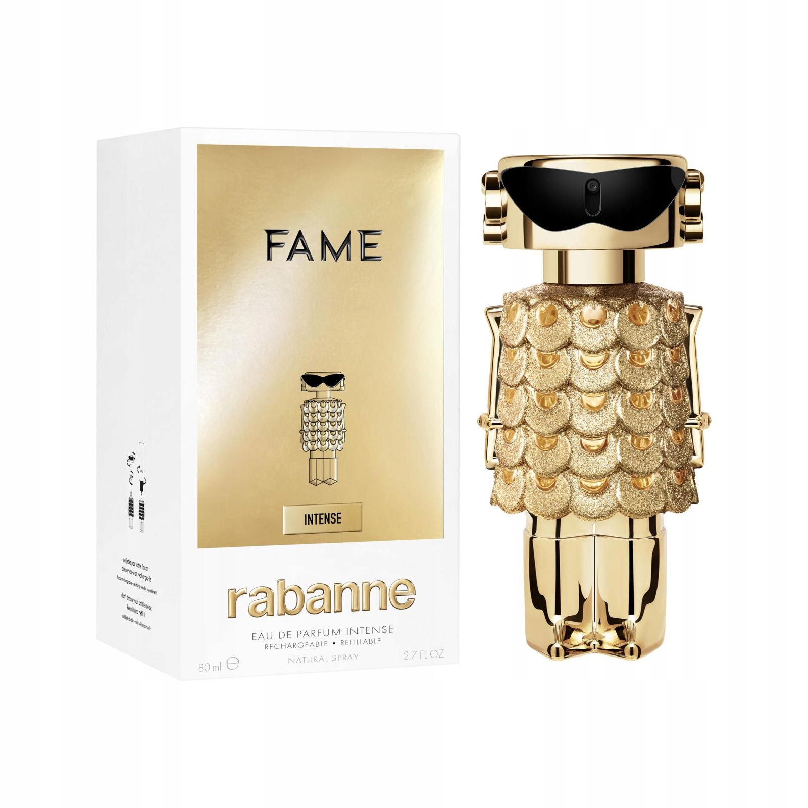 Fame Intense Eau De Parfum, Doplňovatelná, 80 ML