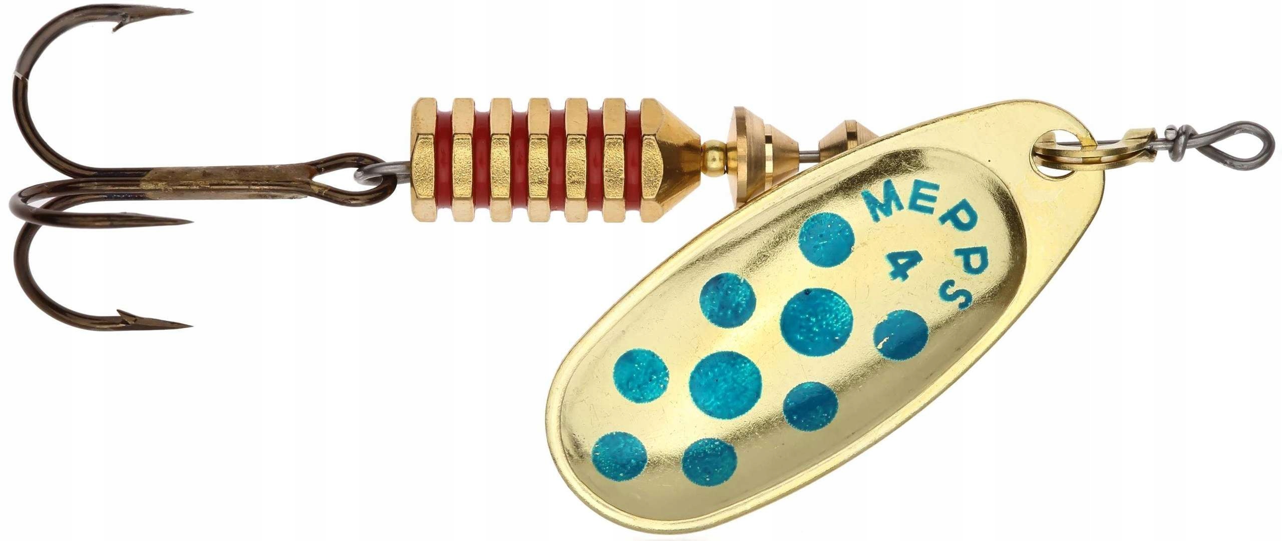

Mepps Comet Decore złoty/niebieskie kropki 4/8g