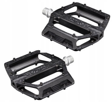 Plošinové pedály Supacaz Krypto Pedals 117 x 110 mm černé