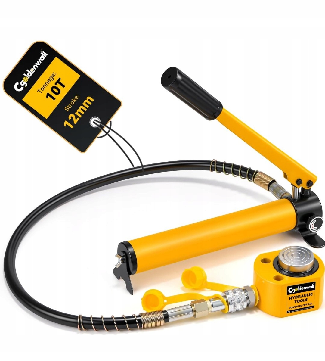 Siłownik hydrauliczny Cgoldenwall 10T z pompą ręczną CP-180 G2577