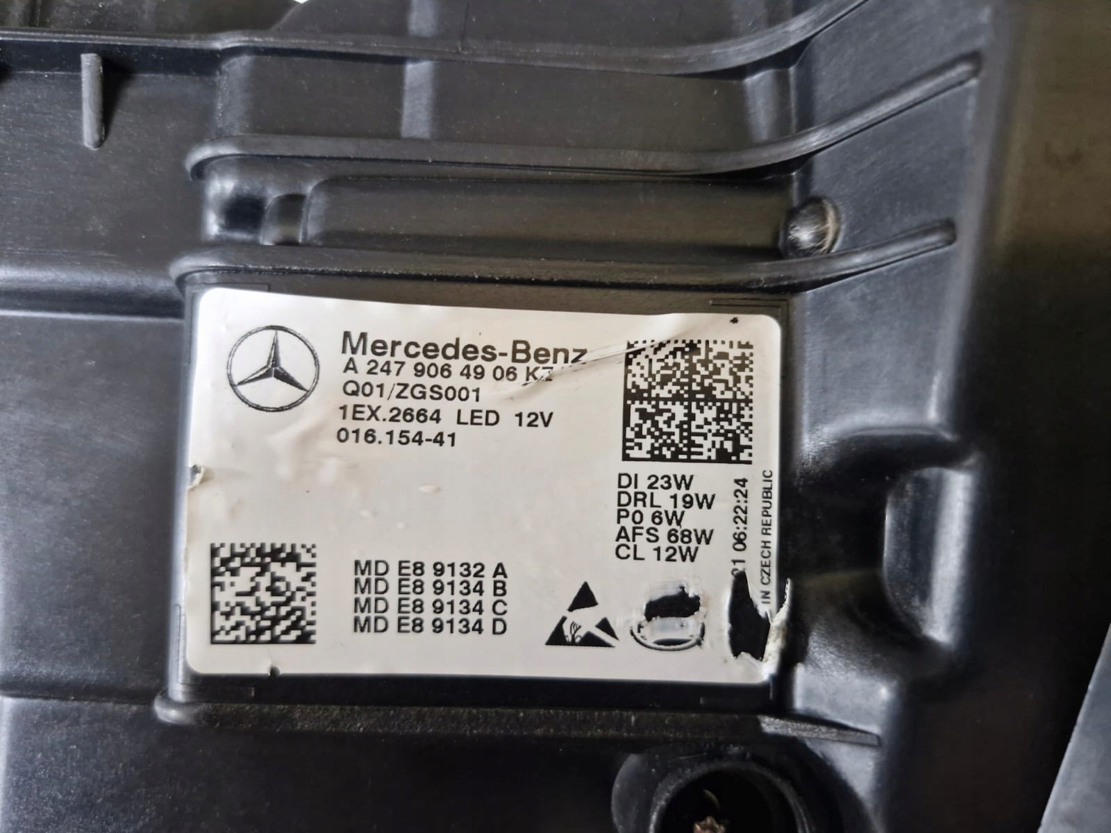 light left Mercedes GLA W247 FULL LED Multibeam LED