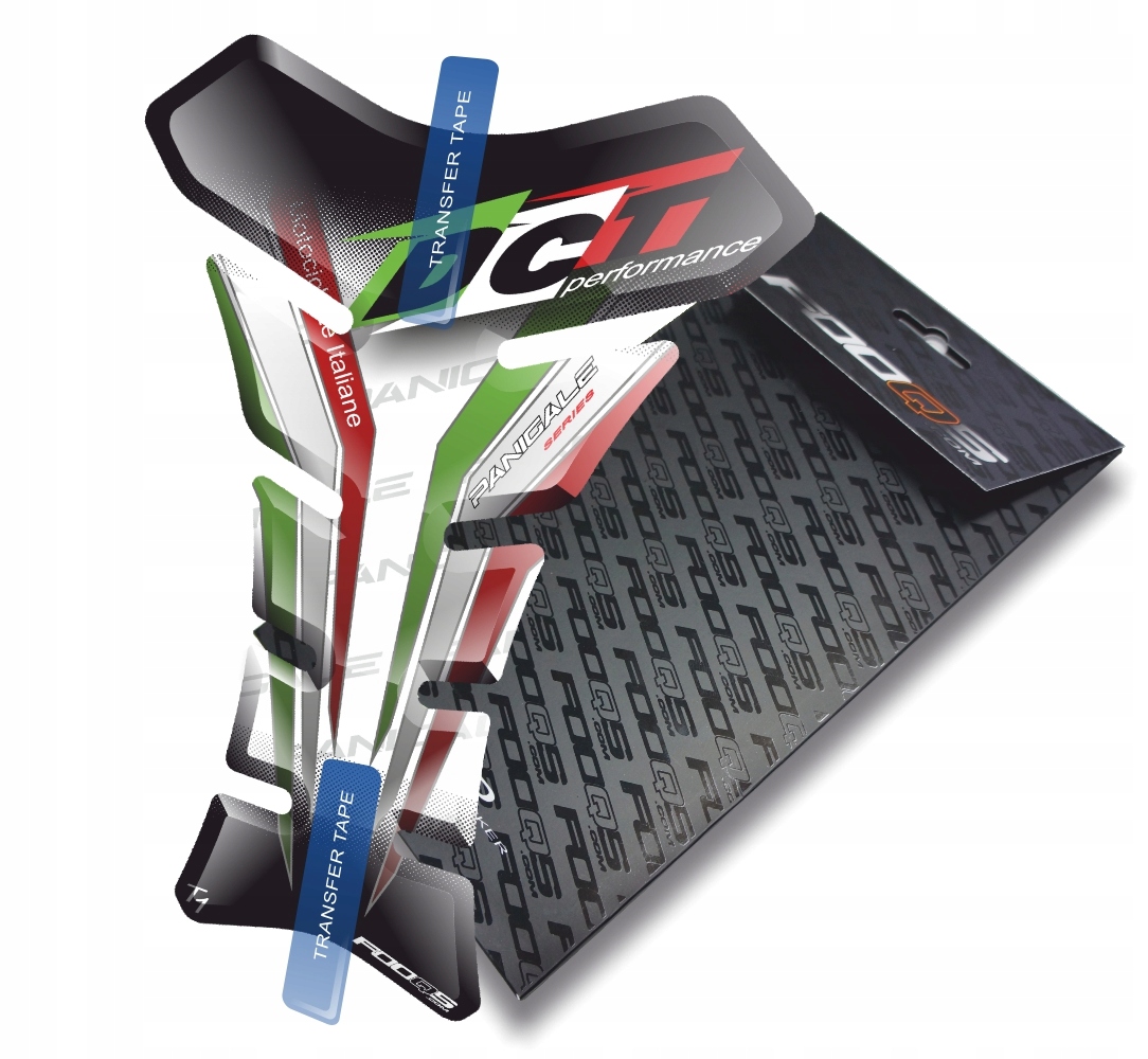 Tank-pad od firmy Fooqs pro Ducati 848 Bílá Vlajka