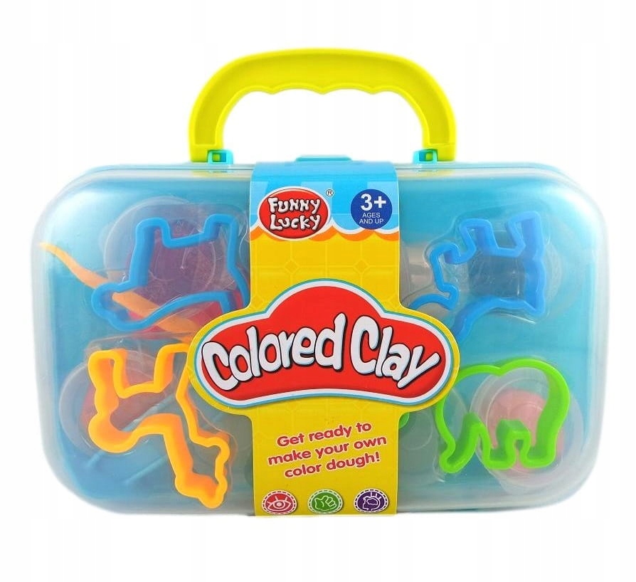 MASA PLASTYCZNA PLAY W WALIZCE FOREMKI KOLORY Wiek dziecka 3 lata +