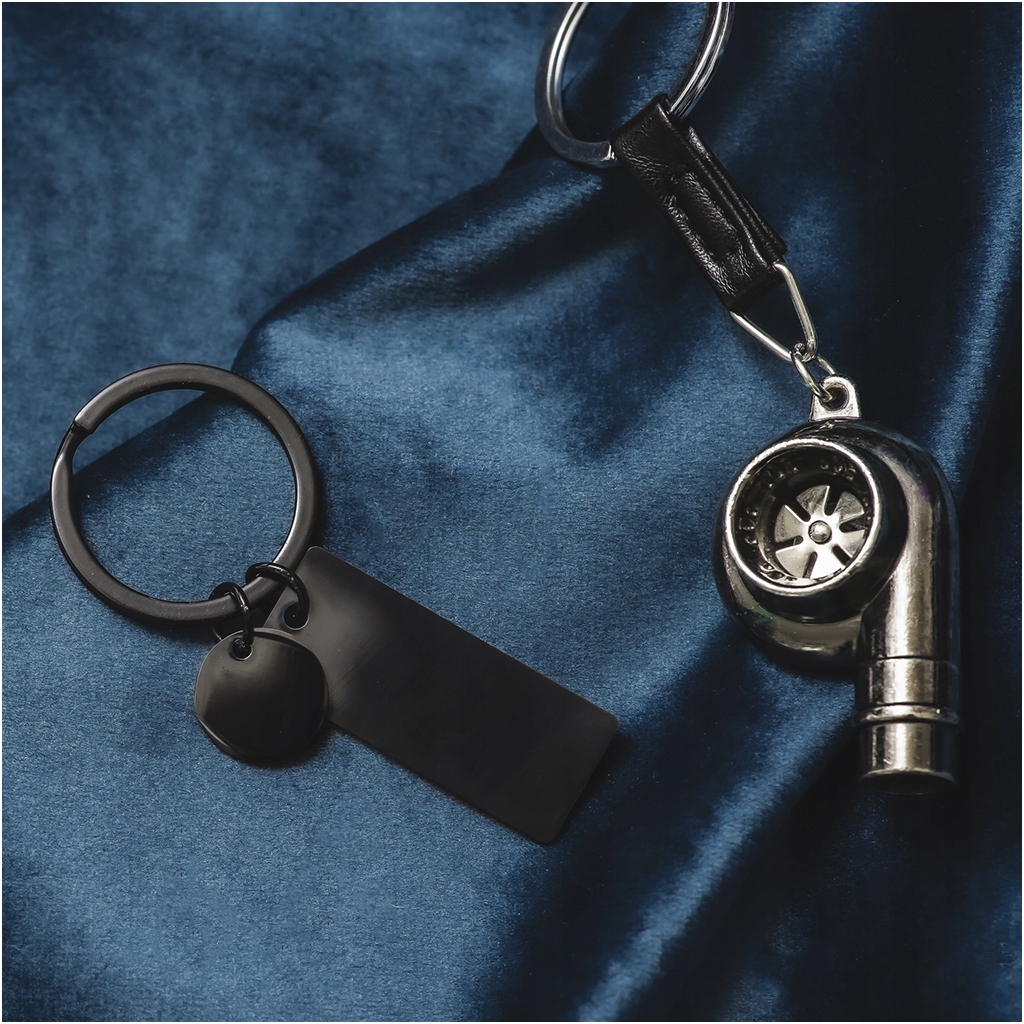 Brelok do kluczy Z GRAWEREM CZARNY PODŁUŻNY TWOJA PIOSENKA prezent STAL Kod producenta BK0006