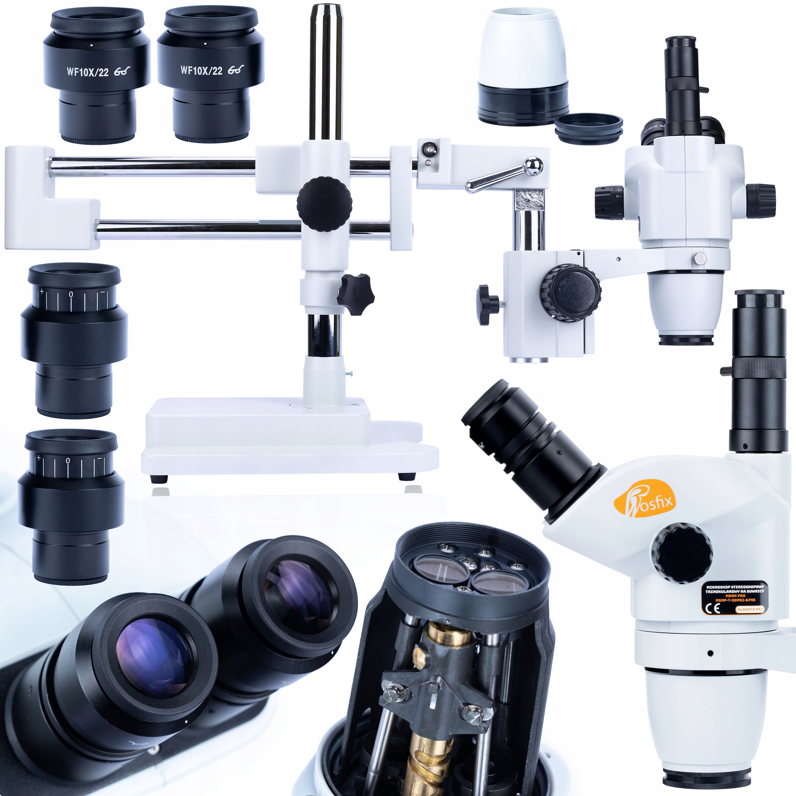 Stereoskopický Mikroskop Na Jeřábu, Jeřáb 6,7-45X Pájení Pro Elktronika