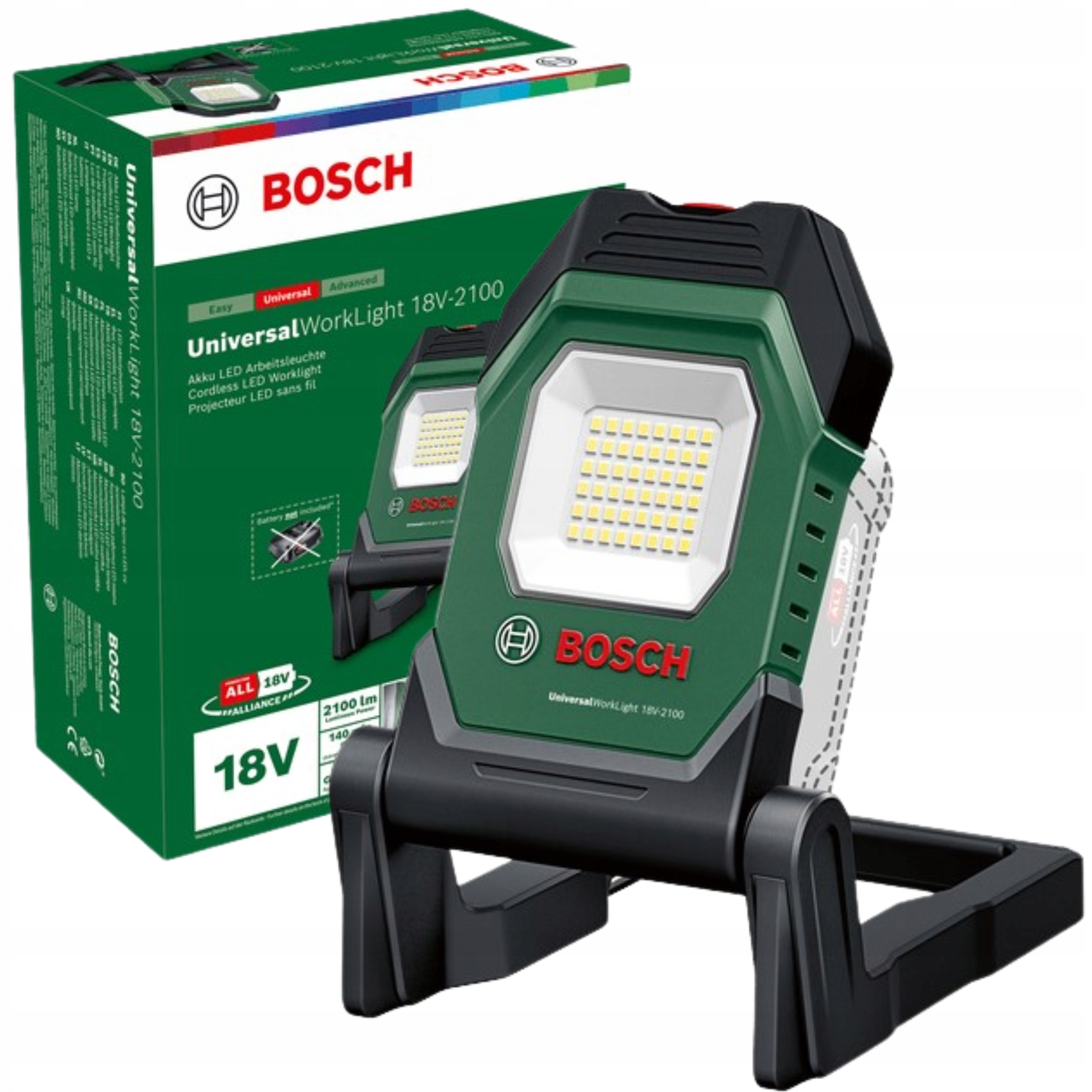 Akumulátorová Svítilna Univerzální Pracovní Světlo 18V-2100 Bosch 06039A1300
