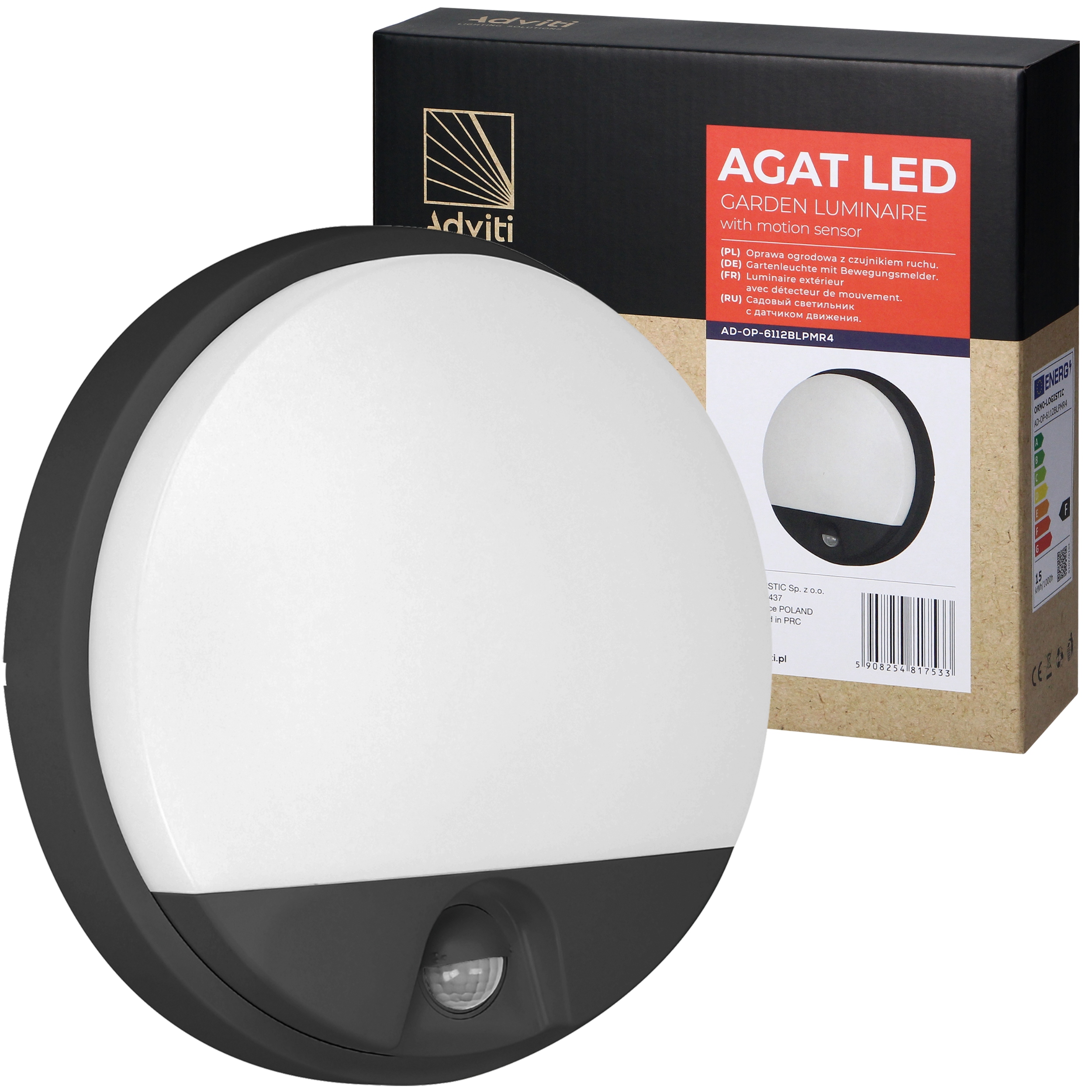 

Lampa Zewnętrzna Elewacyjna Z Czujnikiem Ruchu 15W