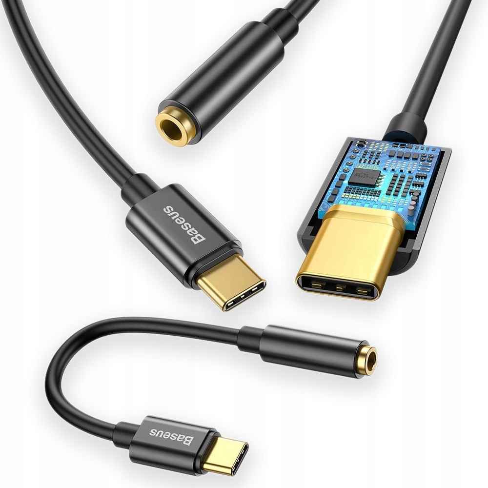Adapter przejściówka audio Baseus L54 USB C do mini Jack 3,5mm CATL54