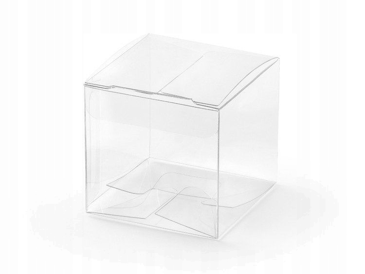 

Pudełeczka Transparentne Kwadratowe 5x5x5 cm 10szt