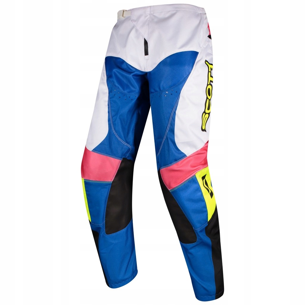 Scott Spodnie 350 Race Evo Niebieskie Białe Różowe Rozmiar 32