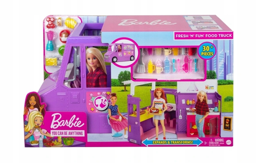 

Barbie Foodtruck furgonetka auto pojazd GMW07