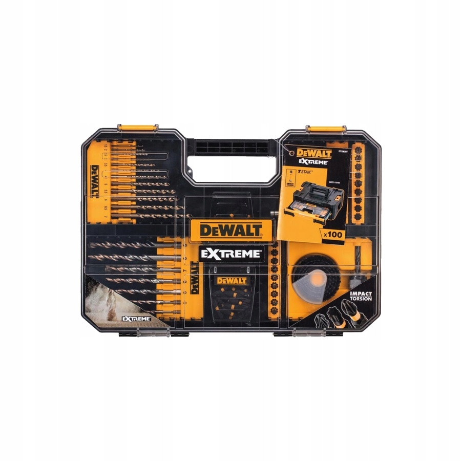 

Dewalt Zestaw Akcesoriów 100cz.