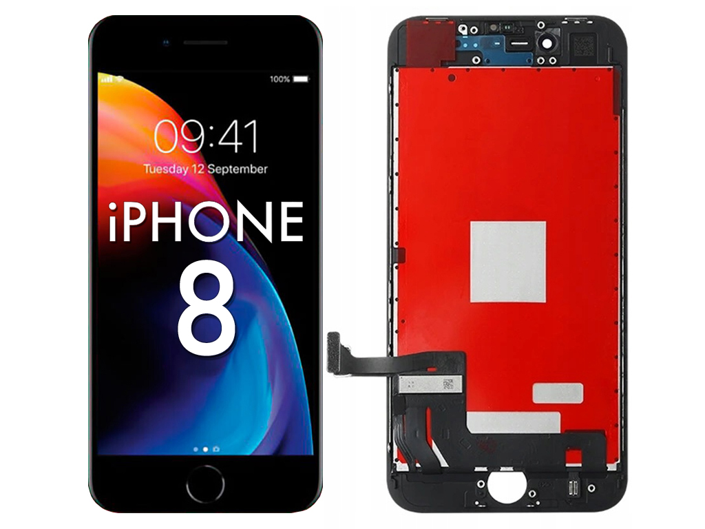 WYŚWIETLACZ LCD RAMKA SZYBKA DIGITIZER IPHONE 8