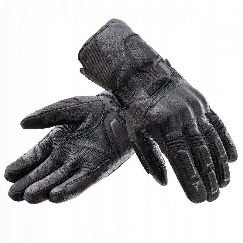 Motocyklové Rukavice Rebelhorn Tracer Wp Black XL