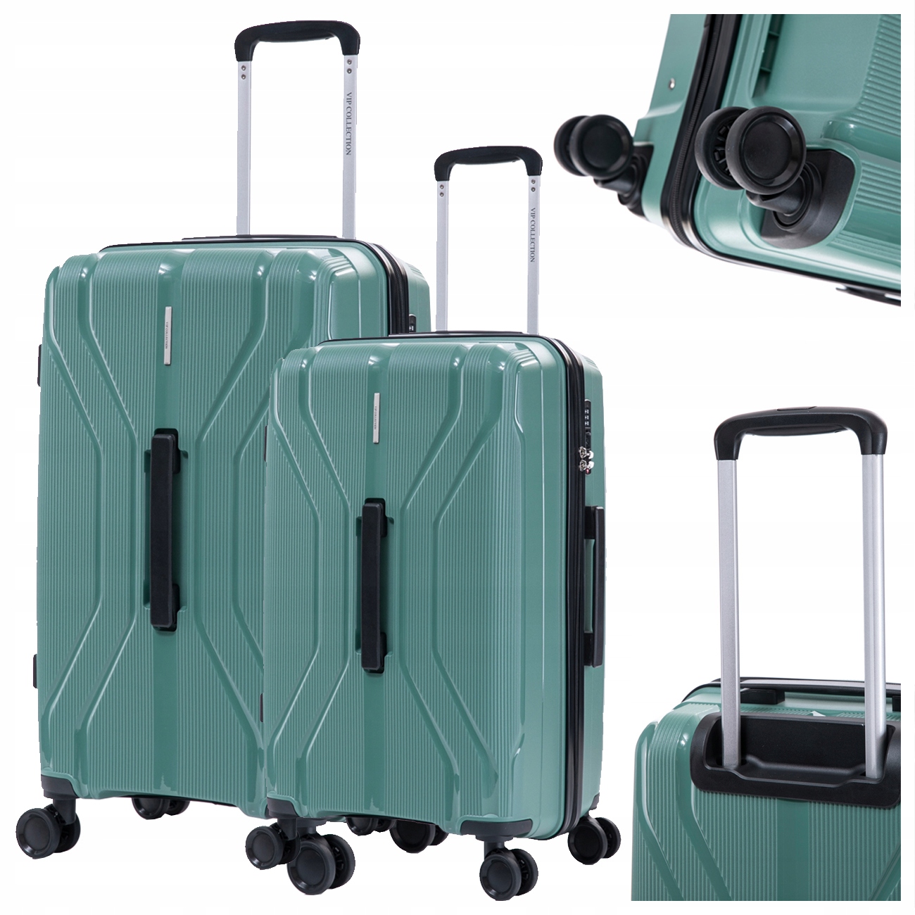 WALIZKI ZESTAW WALIZEK PODRÓŻNYCH BAGAŻ WALIZKA NA KÓŁKACH KOMPLET 2W1